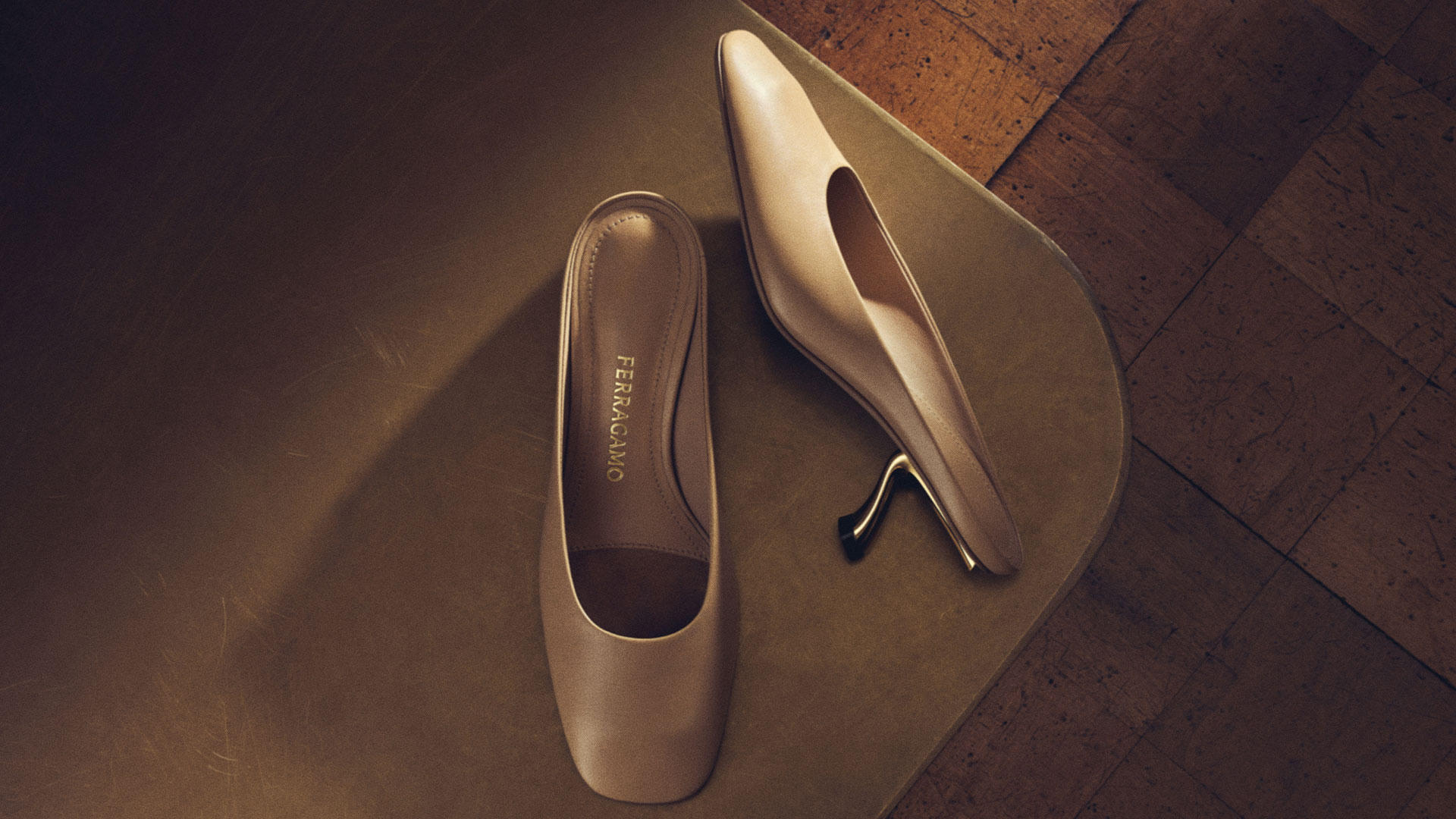 Ferragamo オープントゥパンプス　24cm 26SS SHOES POP UP STORE