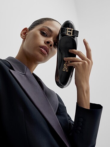Hiandra Martinez for Ferragamo MyVara black
