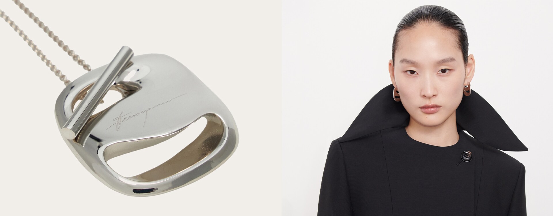 Ferragamo Silver Earrings