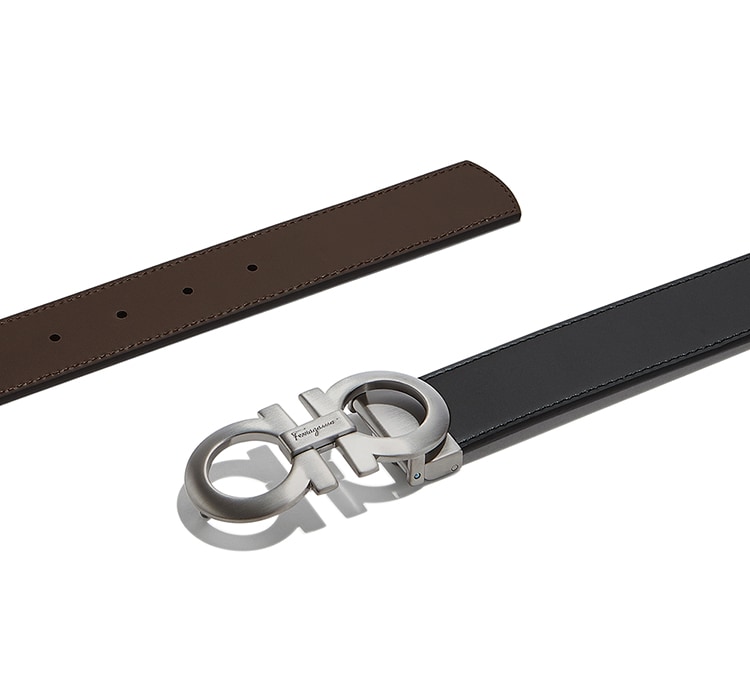 Ceinture Gancini réversible et réglable Ceintures Homme Salvatore Ferragamo FR
