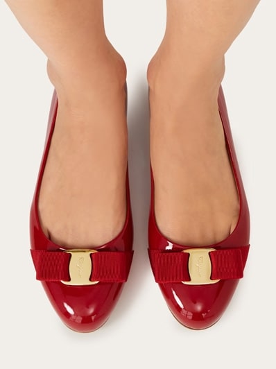 サンダル・ミュール Ferragamo Ballet Flat Varina New Vara plate bicolor ballet flat - Women | Ferragamo