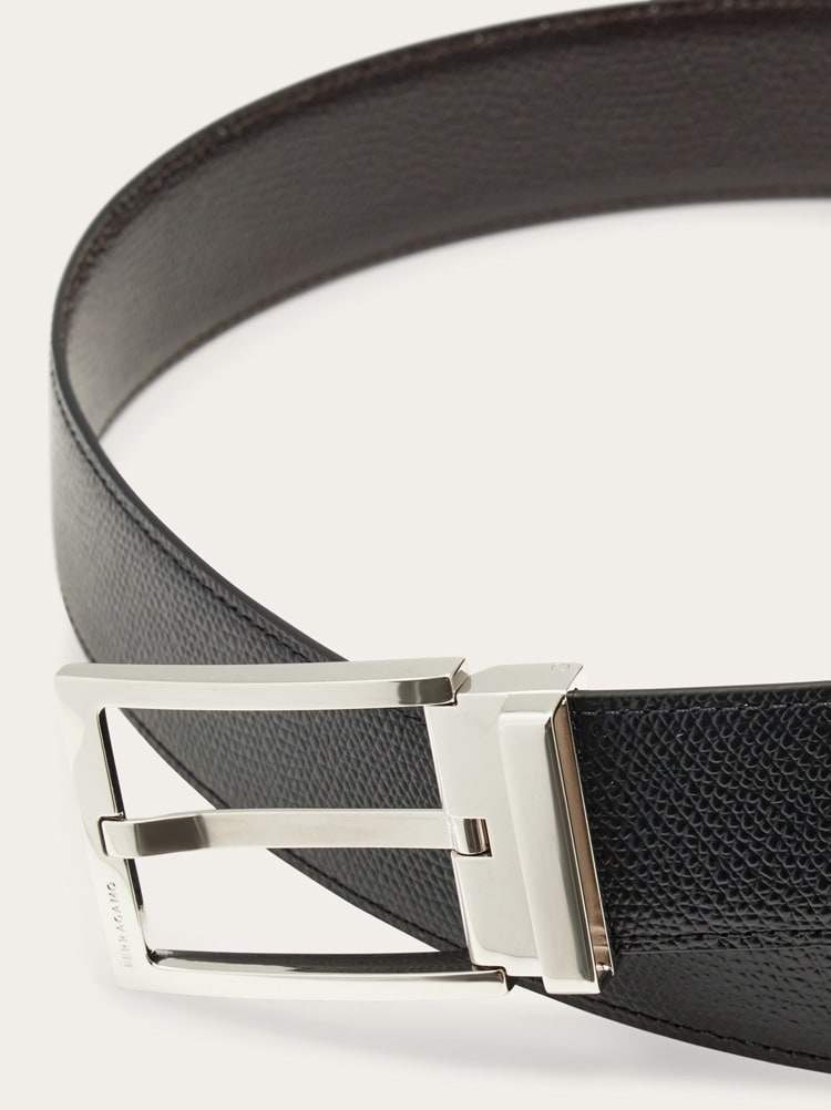 Reversible and adjustable belt with rectangular buckle Gallery image 5