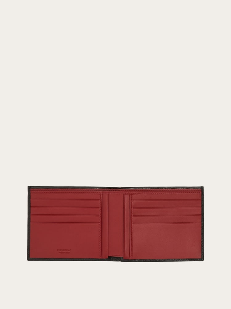 【FERRAGAMO】WALLET Salvatore Ferragamo Bifold Wallet Gancini Leather Authentic
