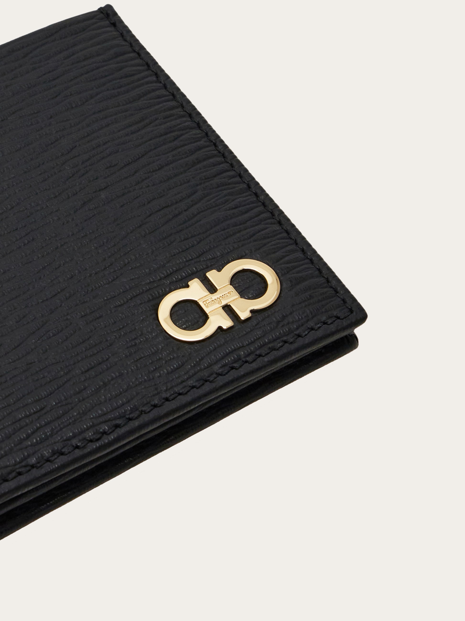 Gancini wallet with ID window - Men | Ferragamo