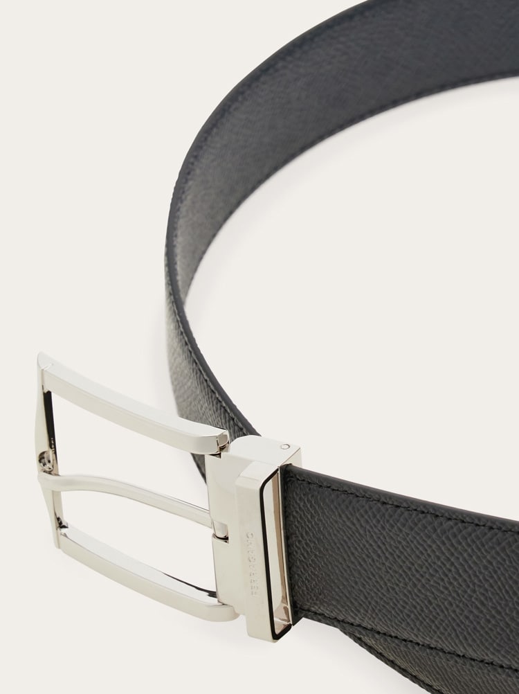 Reversible and adjustable belt with rectangular buckle Gallery image 5