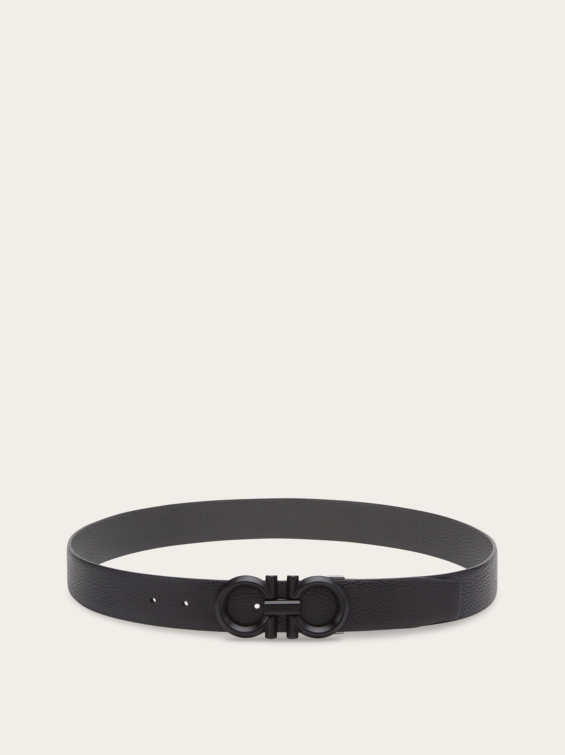 Reversible and adjustable Gancini belt - Men | Ferragamo