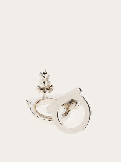 Salvatore Ferragamo｜JEWERLY (760546 998984) Gancini crystals earrings - L - Women | Ferragamo