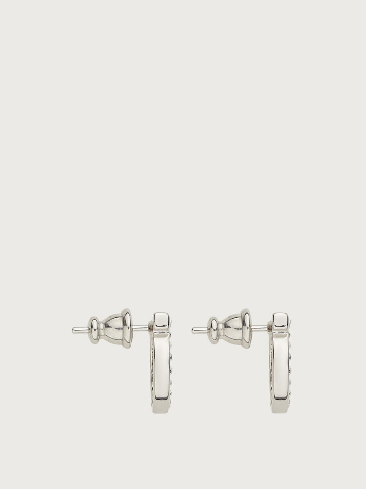 Salvatore Ferragamo ガンチーニクリスタルピアス(L) ガンチーニ クリスタルピアス(L) - ウィメンズ | Ferragamo