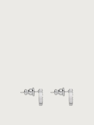 Ferragamo ピアス GANCINO CRYSTAL OROGLUCI 760123-696576 Gancini crystals earrings - L - Women | Ferragamo
