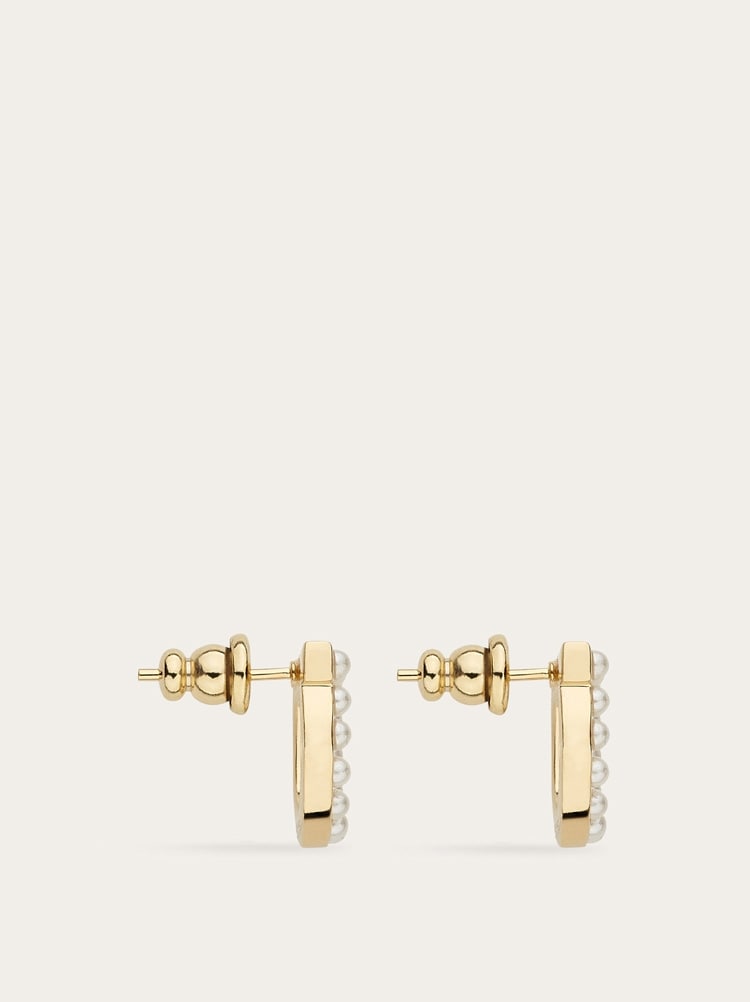 Aretes de Gancini con Perlas Gallery image 3