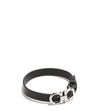 Jewelry And Watches Salvatore Ferragamo Us Gancini Leather Bracelet