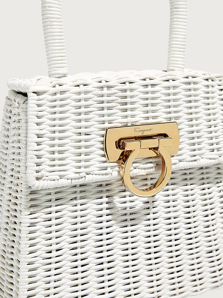 ferragamo wicker bag