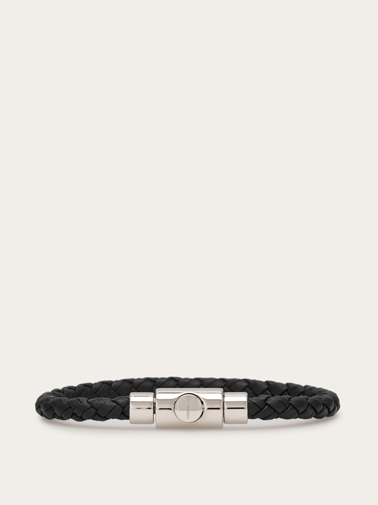 Braided Leather Bracelet - size 17 Gallery image 1