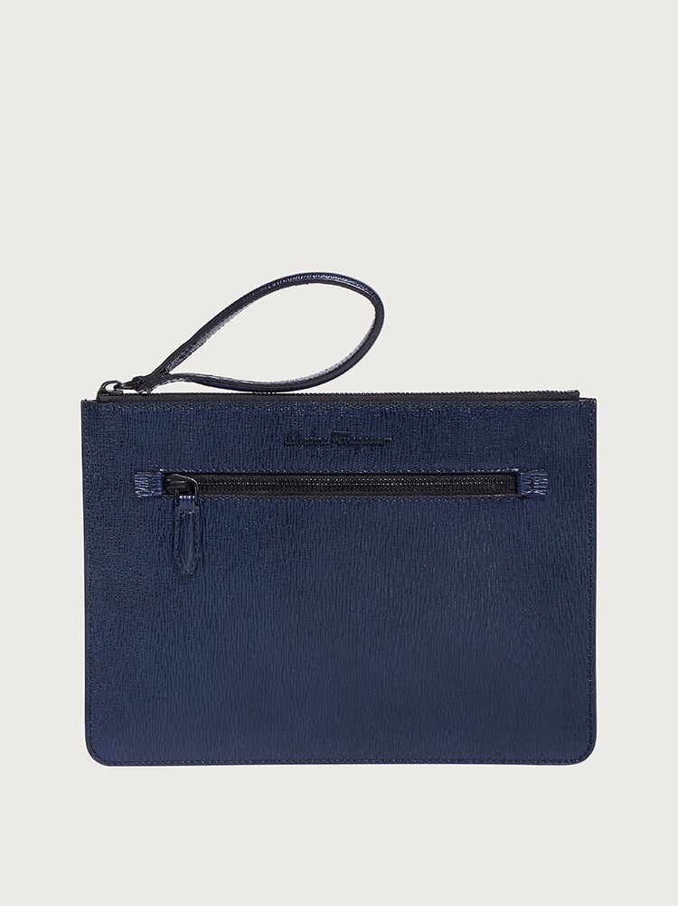 mens leather document pouch