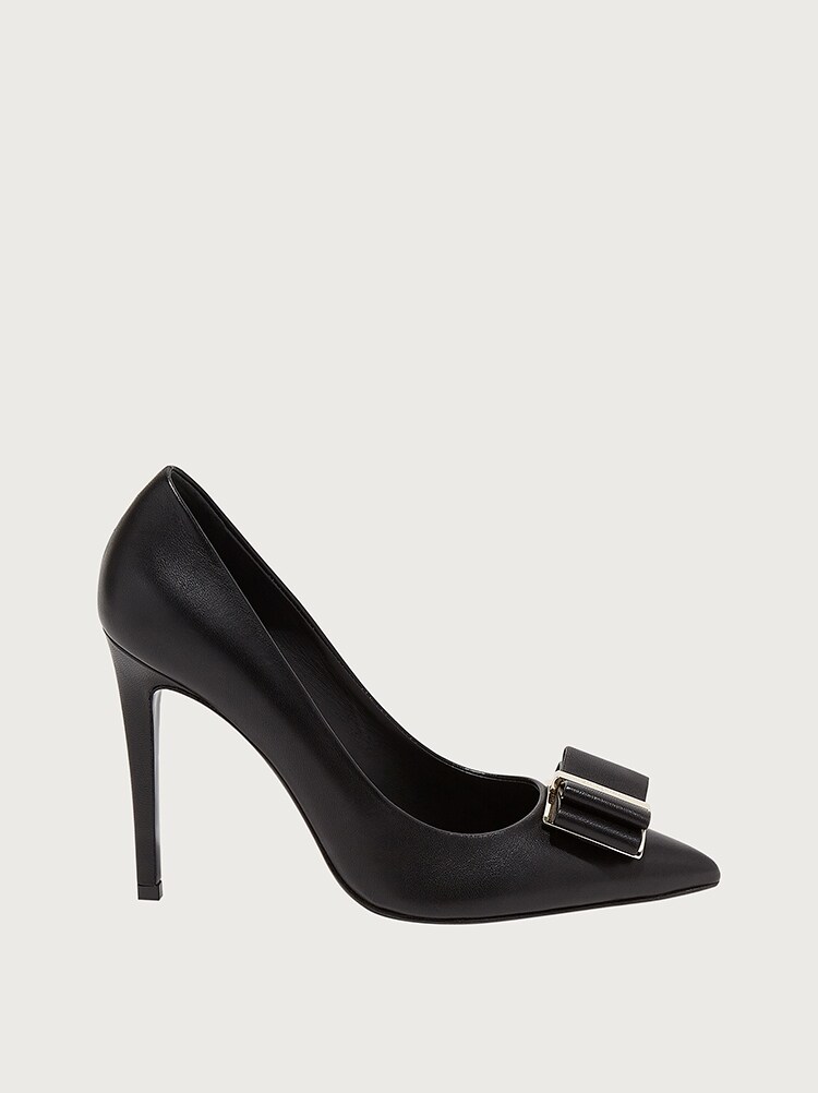 ferragamo double bow pump