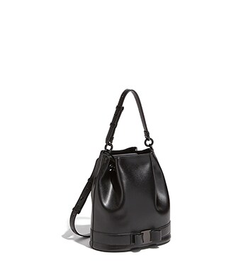Women S Shoulder Bags Hobos Salvatore Ferragamo Us Vara Bow Bucket Bag