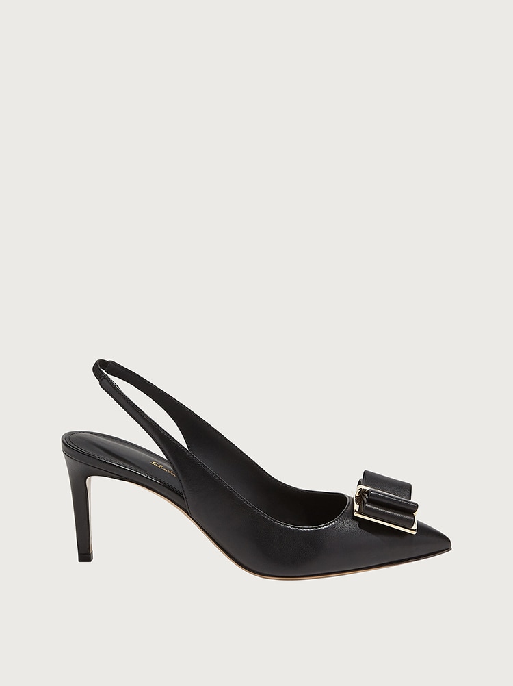 bow slingback heels