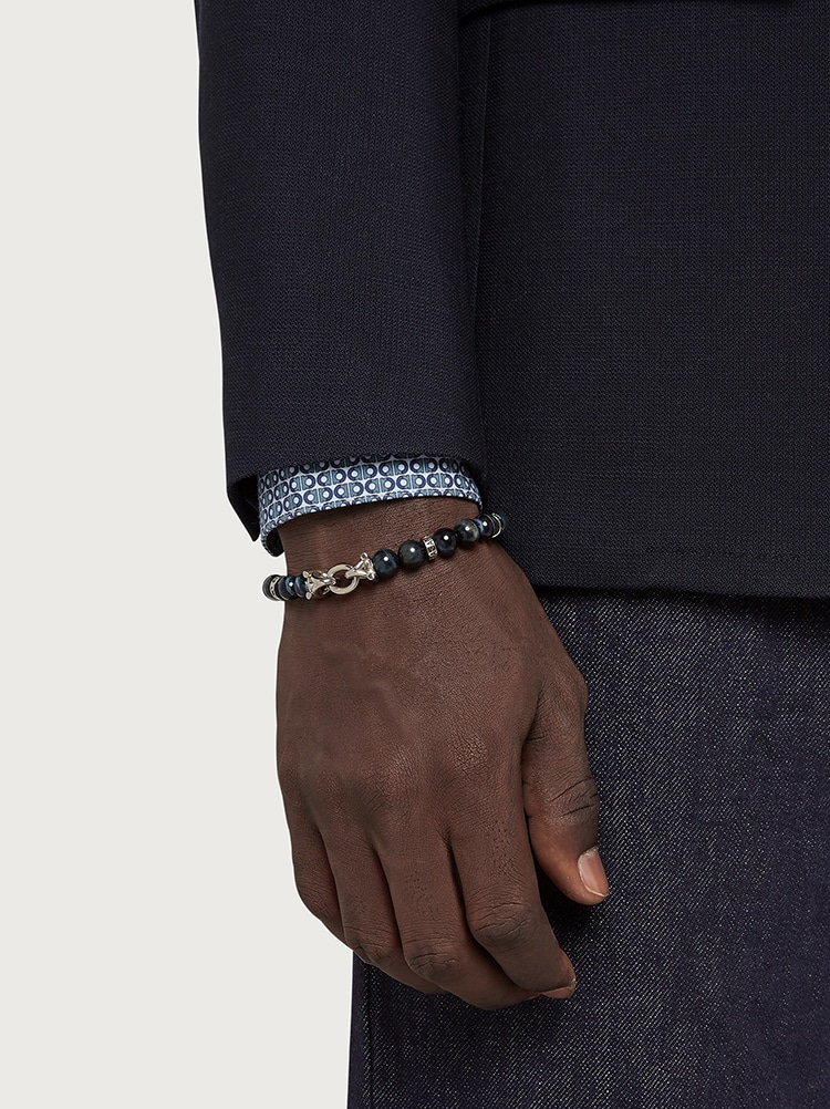 Elasticated bracelet with Gancini - size 19 Gallery image 3