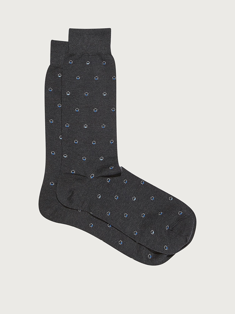 Medium Gancini jacquard sock Gallery image 1