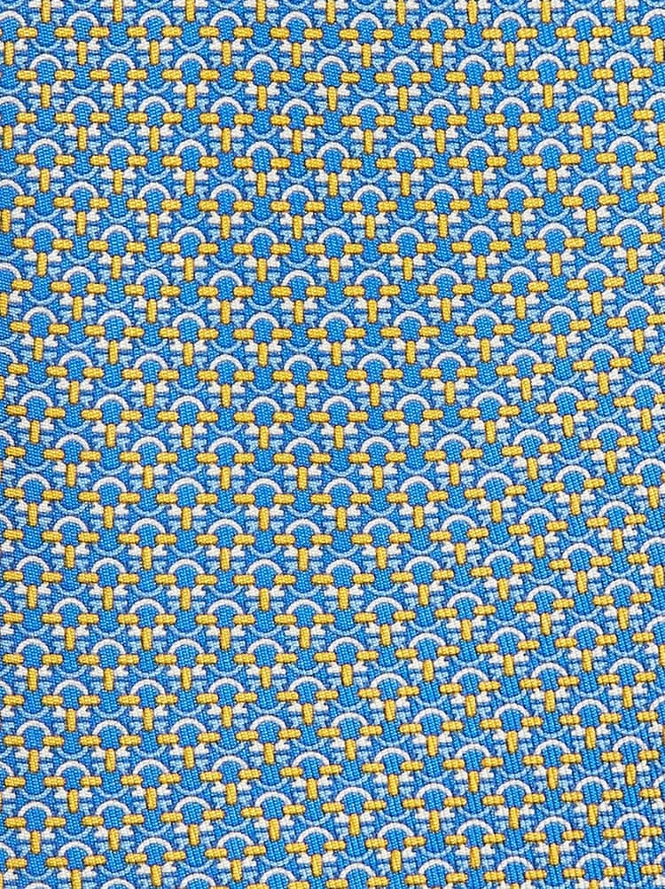 Gancini print silk tie Gallery image 2