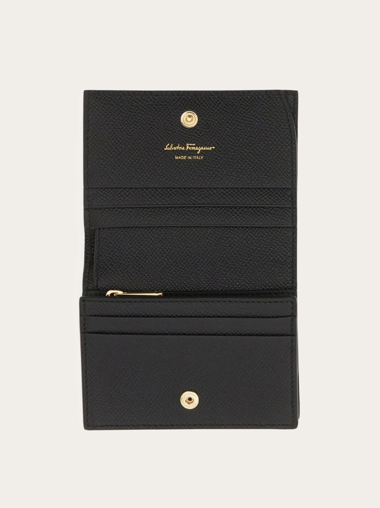 ■FERRAGAMO■ Bara Coin Card Holder Black 22D515725300 22D51 ☆FERRAGAMO☆ Bara Coin Card Holder Black 22D515725300 22D51