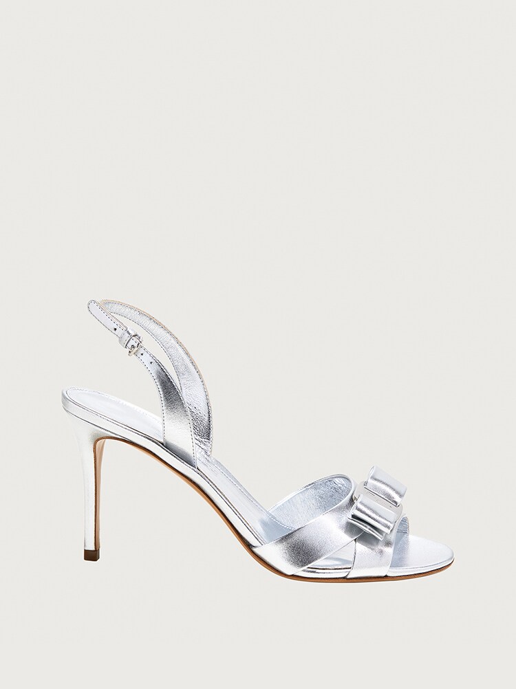 ferragamo silver sandals