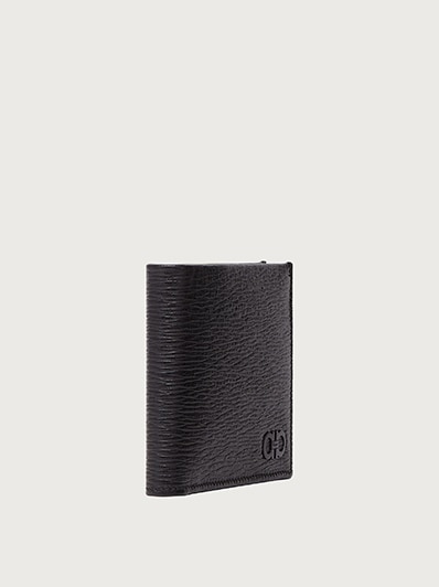 【Ferragamo】メタリックチェーン フォールドオーバーウォレット フェラガモ 長財布 財布 メンズ ガンチーニ モノグラム