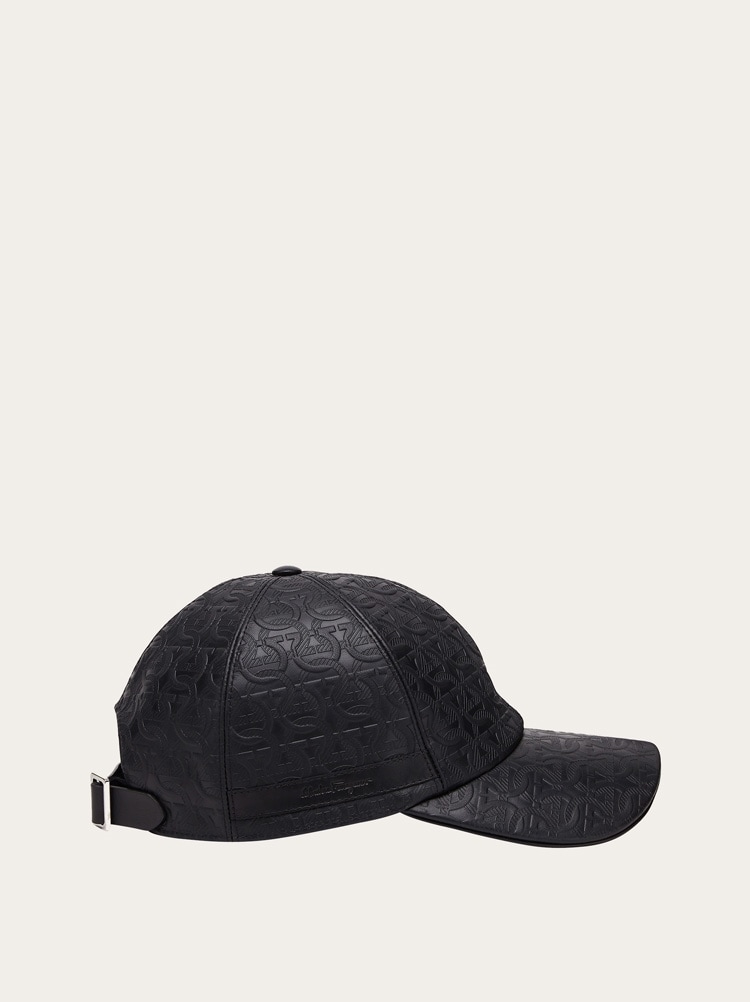 Leather Gancini baseball cap Gallery image 6