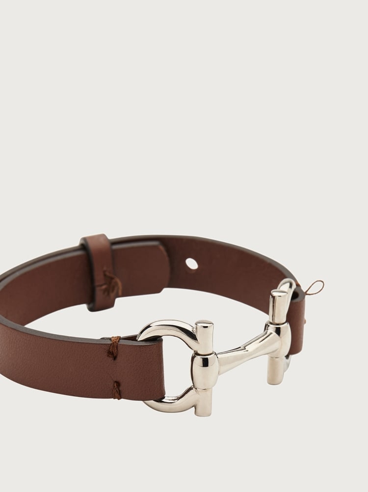 Leather horse bit bracelet Gallery image 2