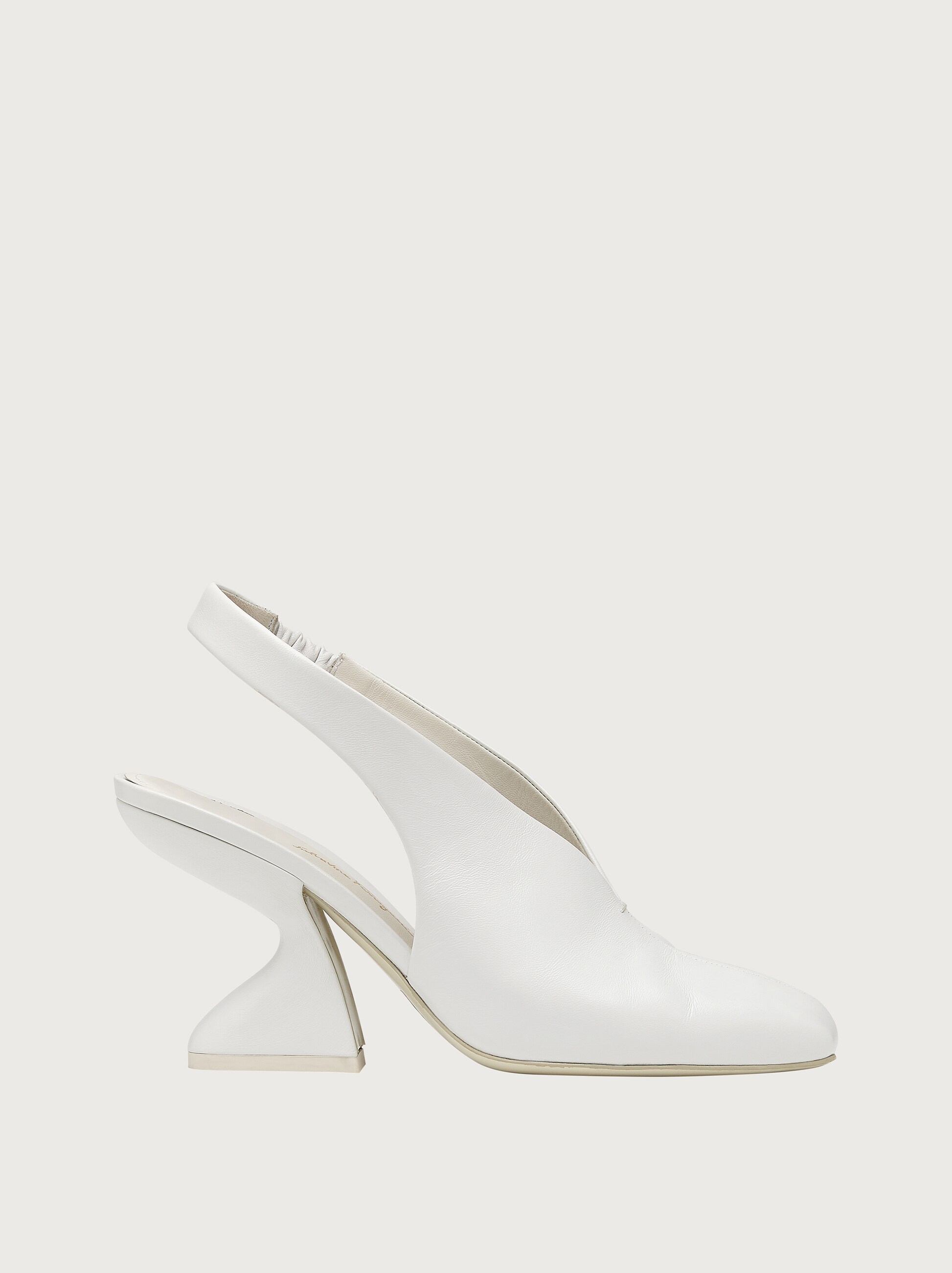 white kitten heel slingbacks