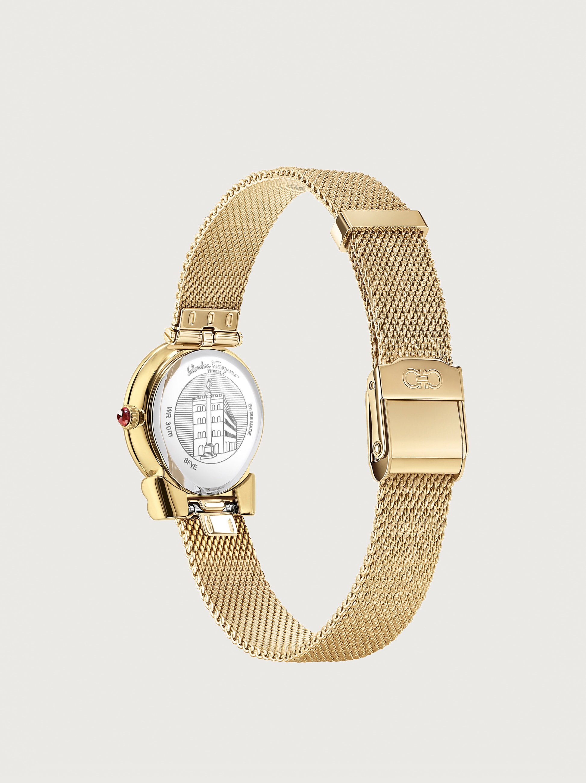 salvatore ferragamo gold watch