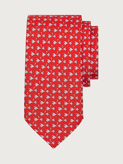 red ferragamo tie