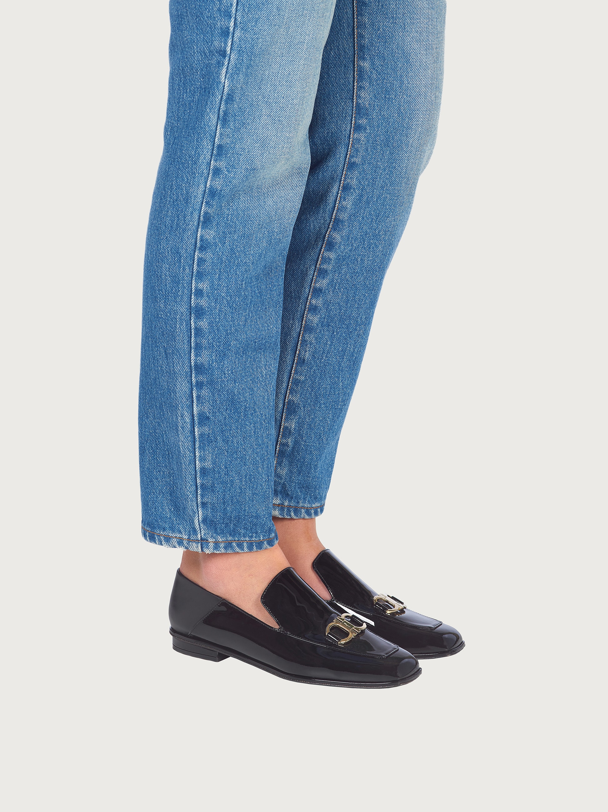 Ferragamo gancini moccasin womens Clearance