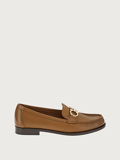 Gold ferragamo loafers clearance