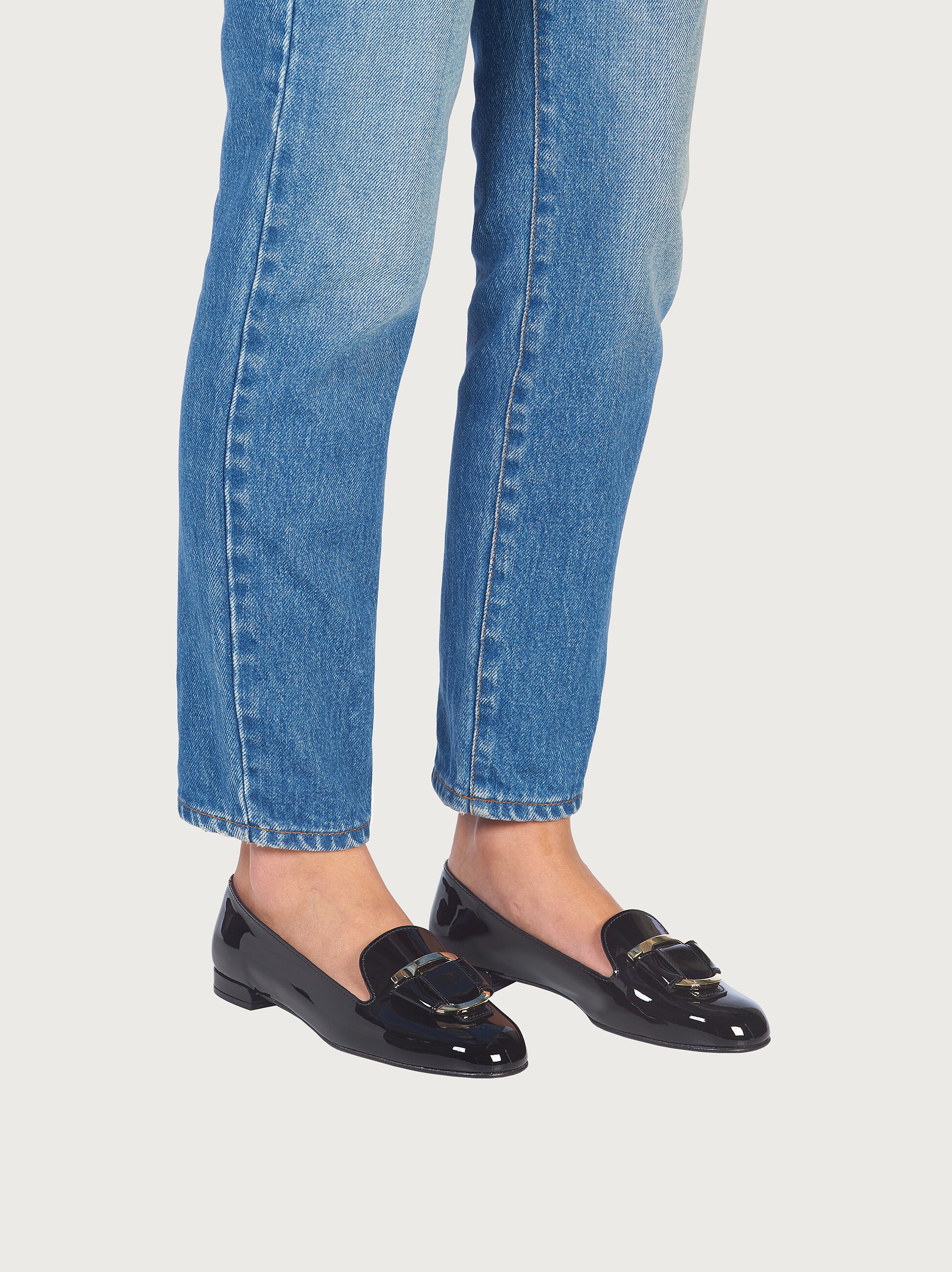 Ferragamo gancini loafer women's clearance