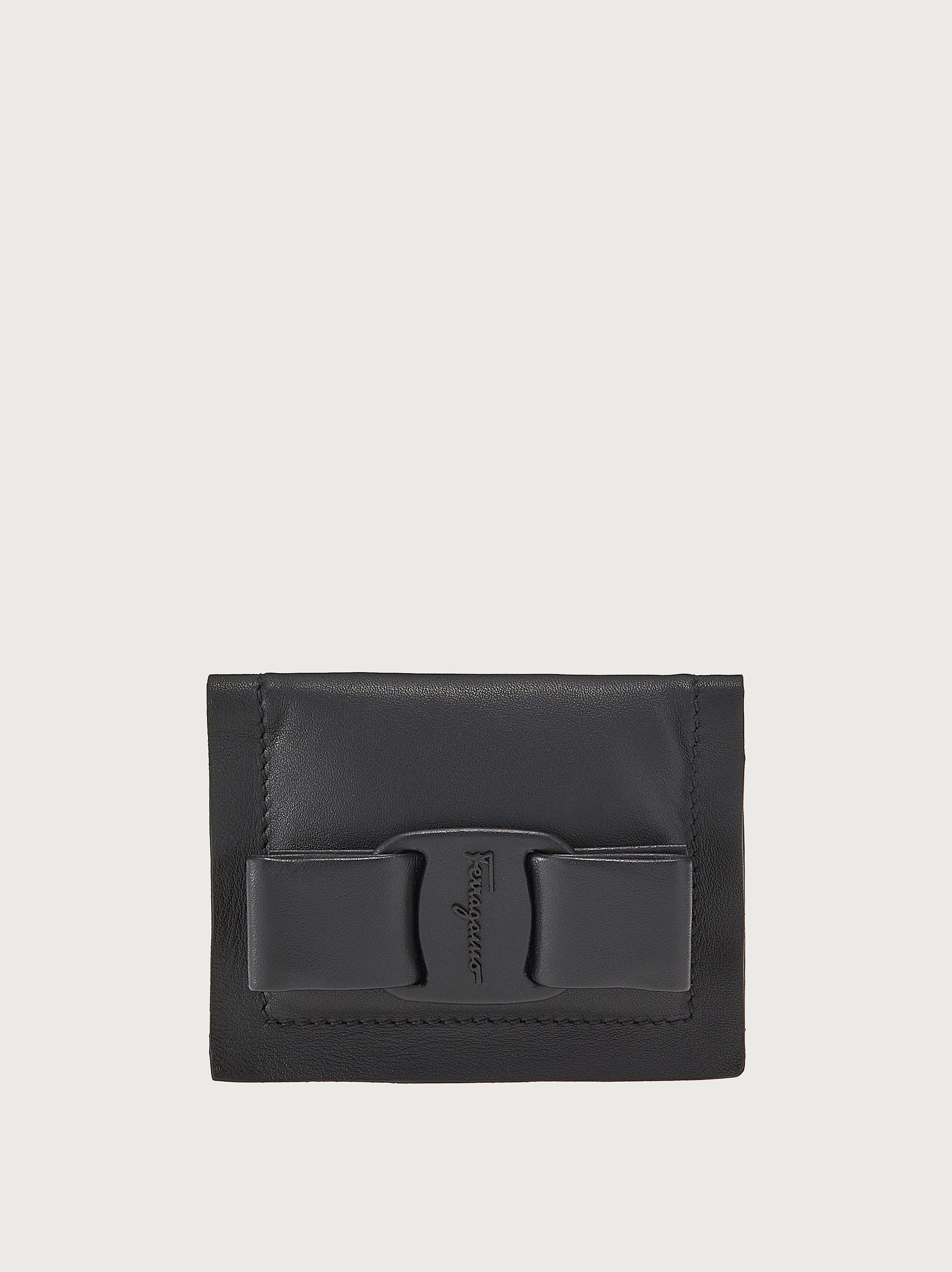 Viva Bow credit card holder - Leather accessories - Women - Salvatore  Ferragamo US