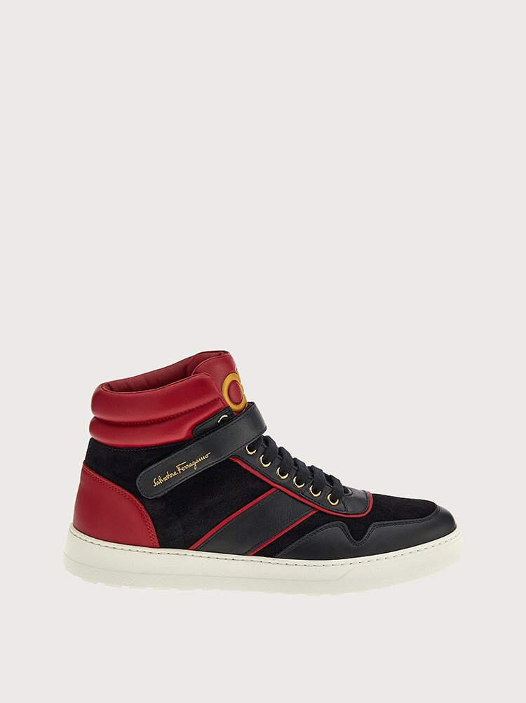 ferragamo mens high top sneakers