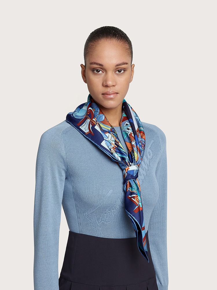 Studio print silk foulard Gallery image 2