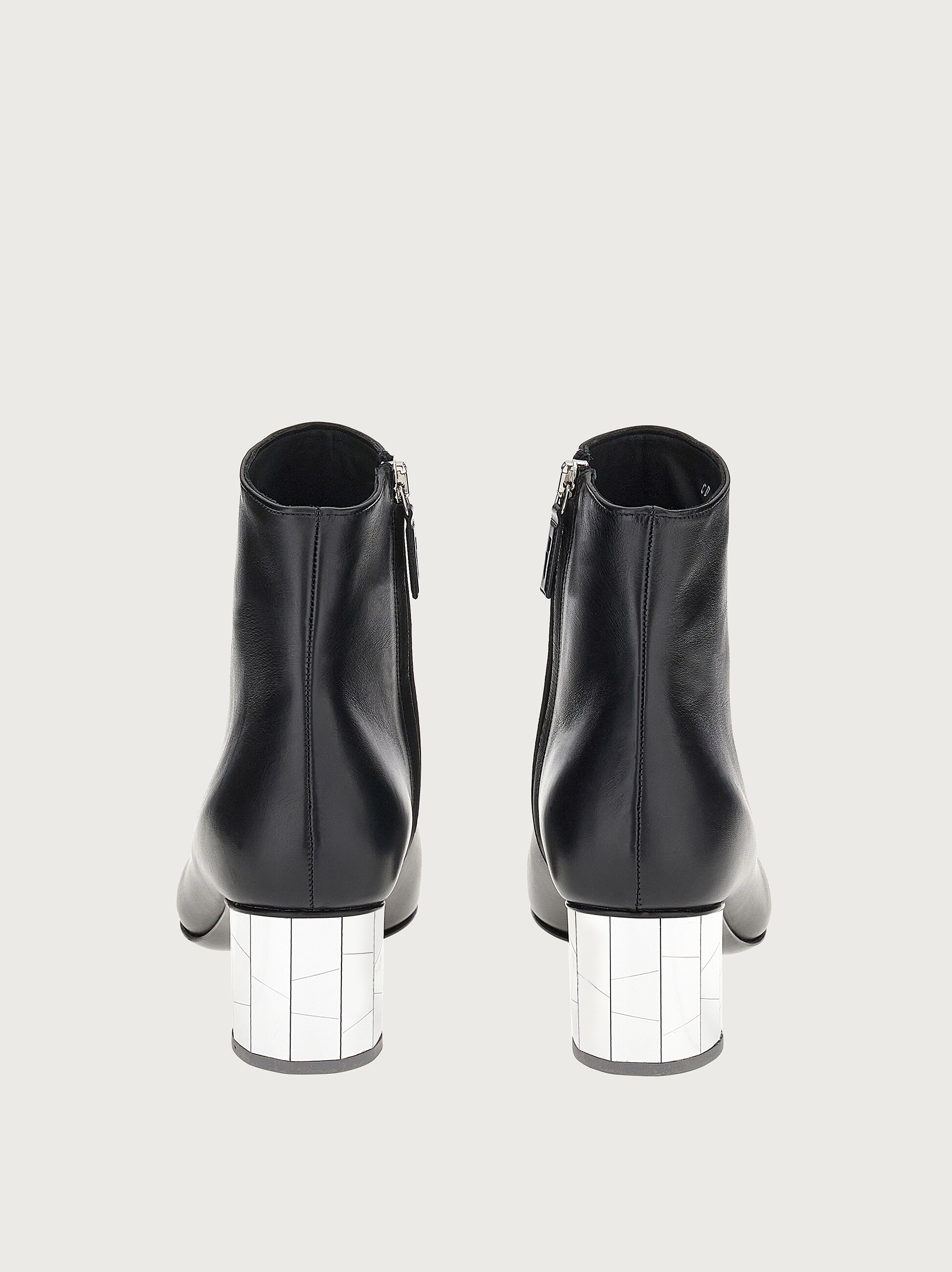 Botines con tacón espejo - Zapatos - Mujer - Salvatore Ferragamo ES