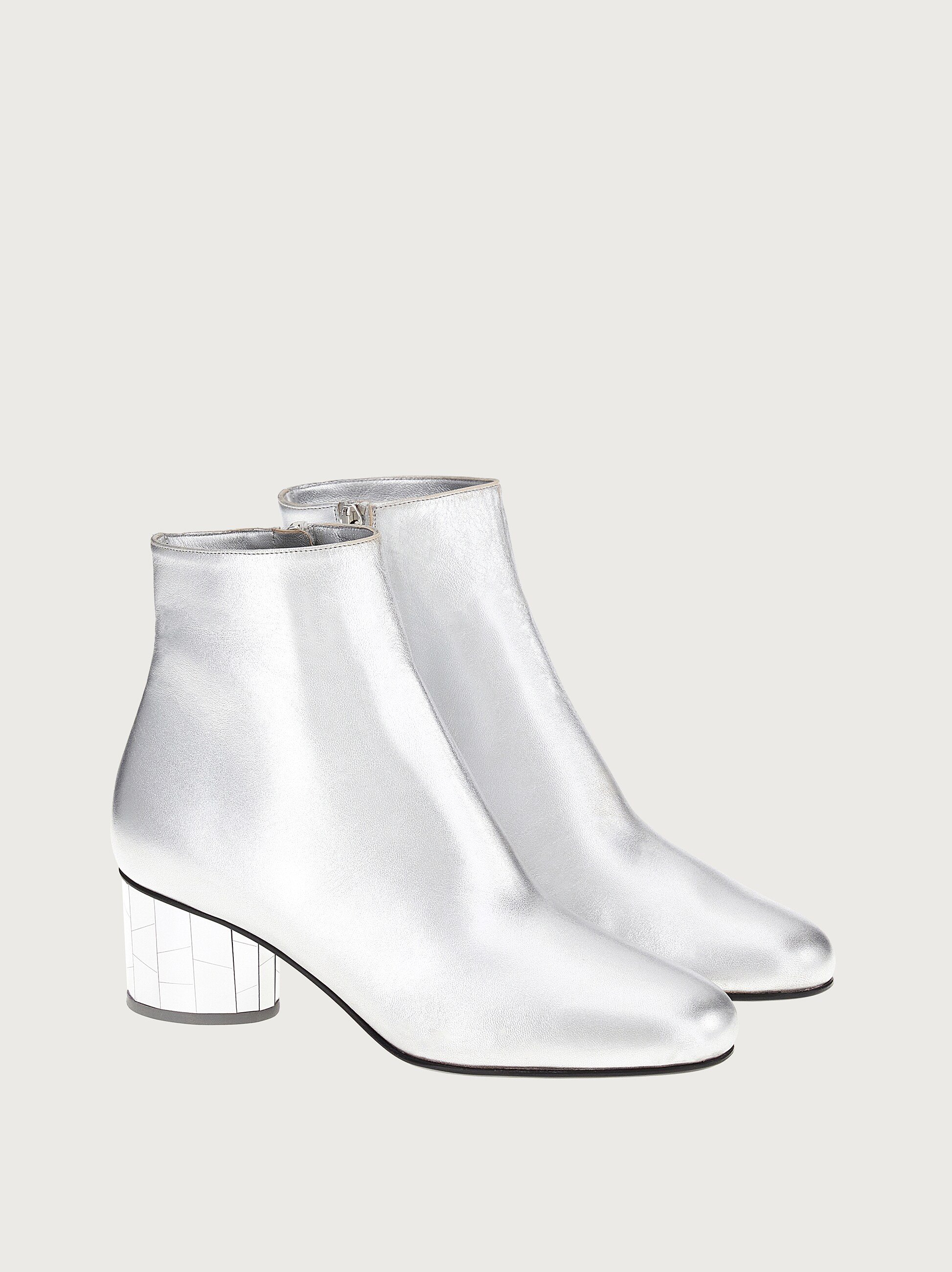 silver ankle boots next