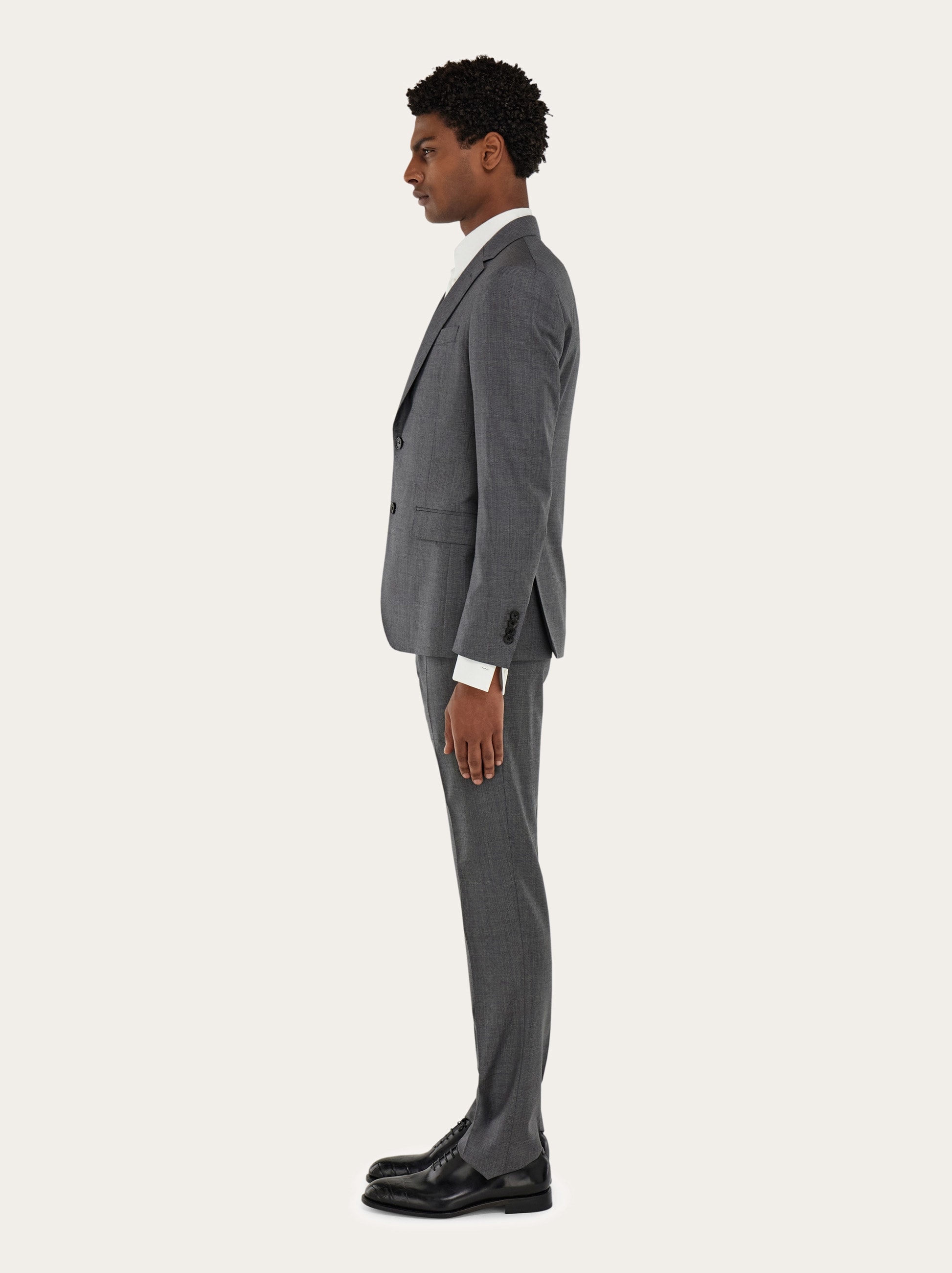 Plain suit in wool - Men | Ferragamo