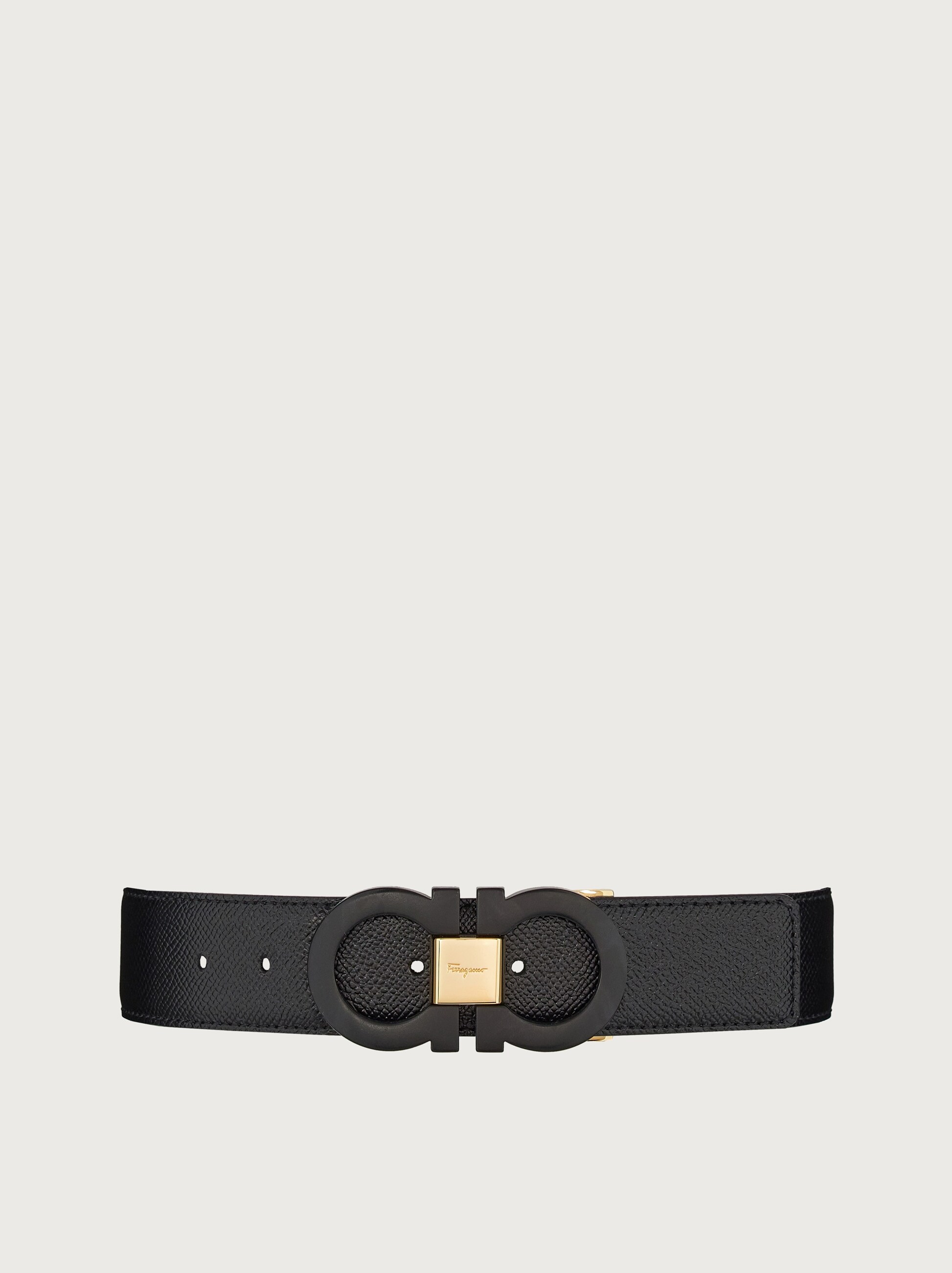 Reversible and adjustable Gancini belt 