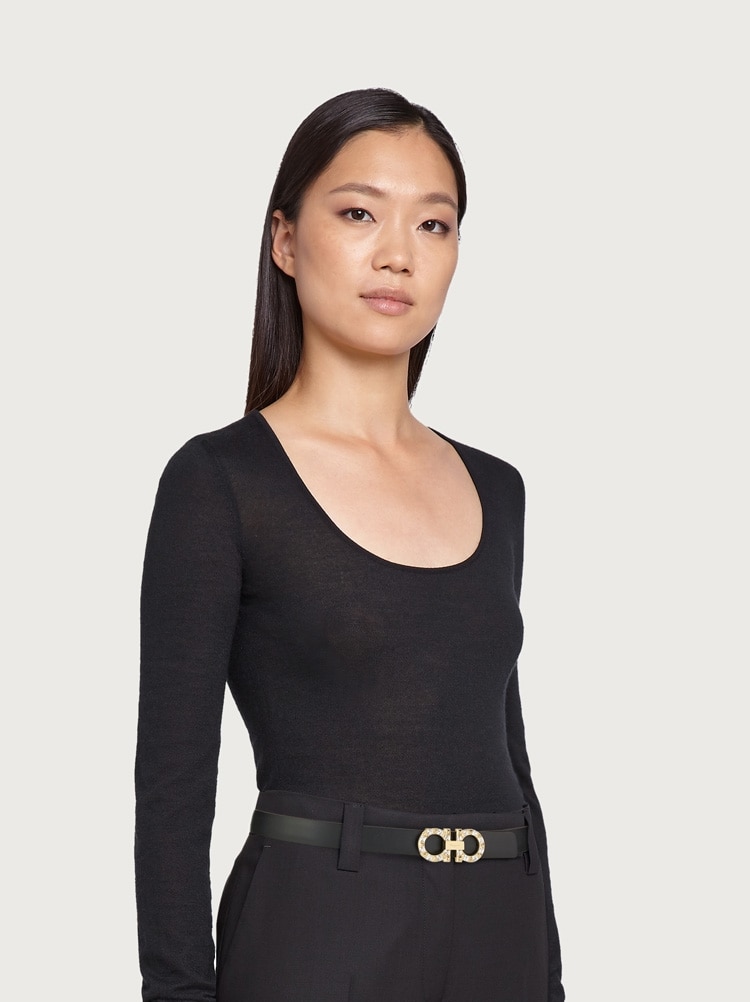 Reversible Gancini belt Gallery image 4