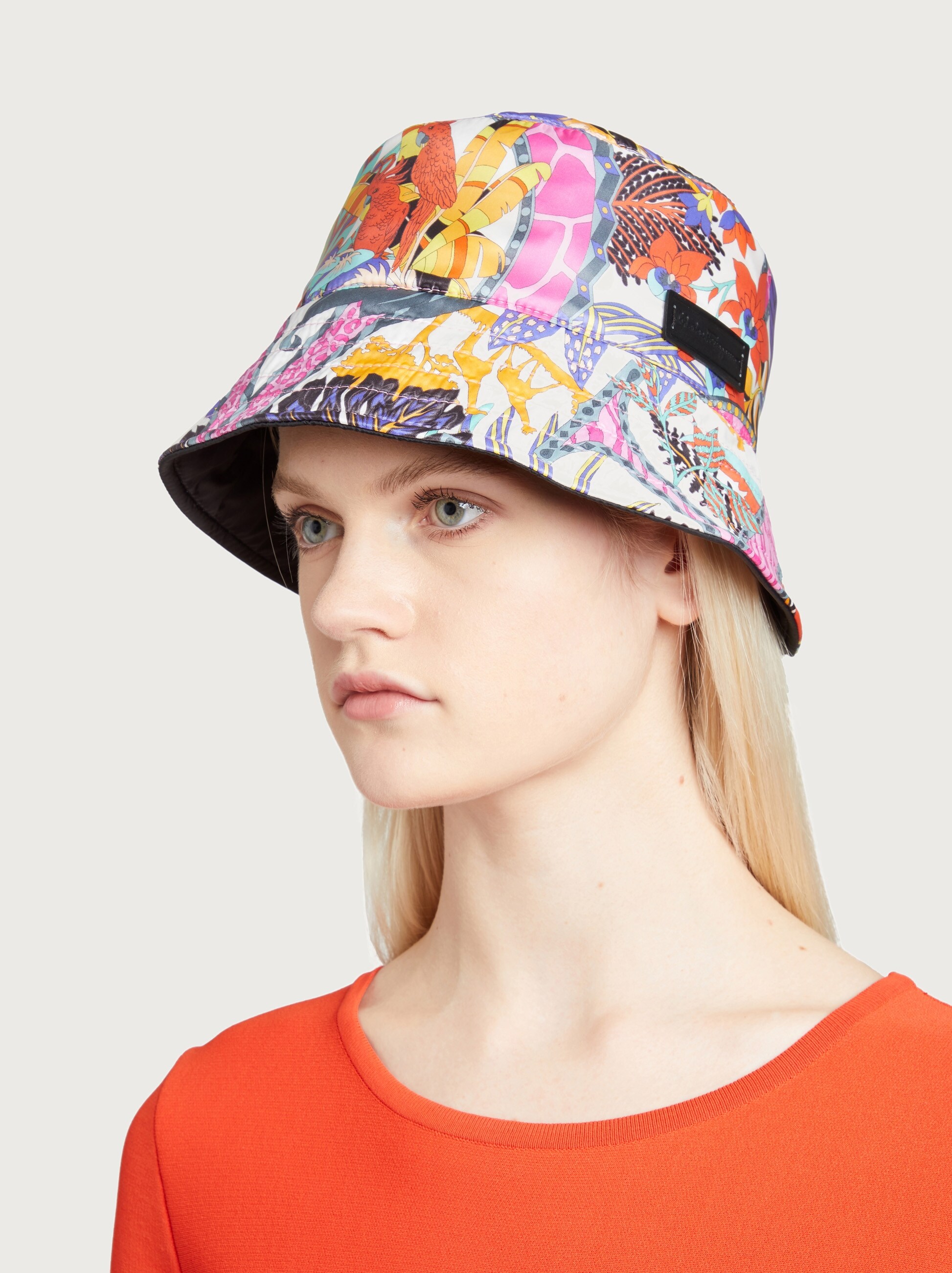 Reversible bucket hat - Silk and 