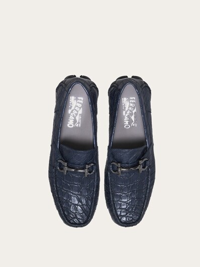 Driver with Gancini ornament - Shoes - Men - Salvatore Ferragamo CA
