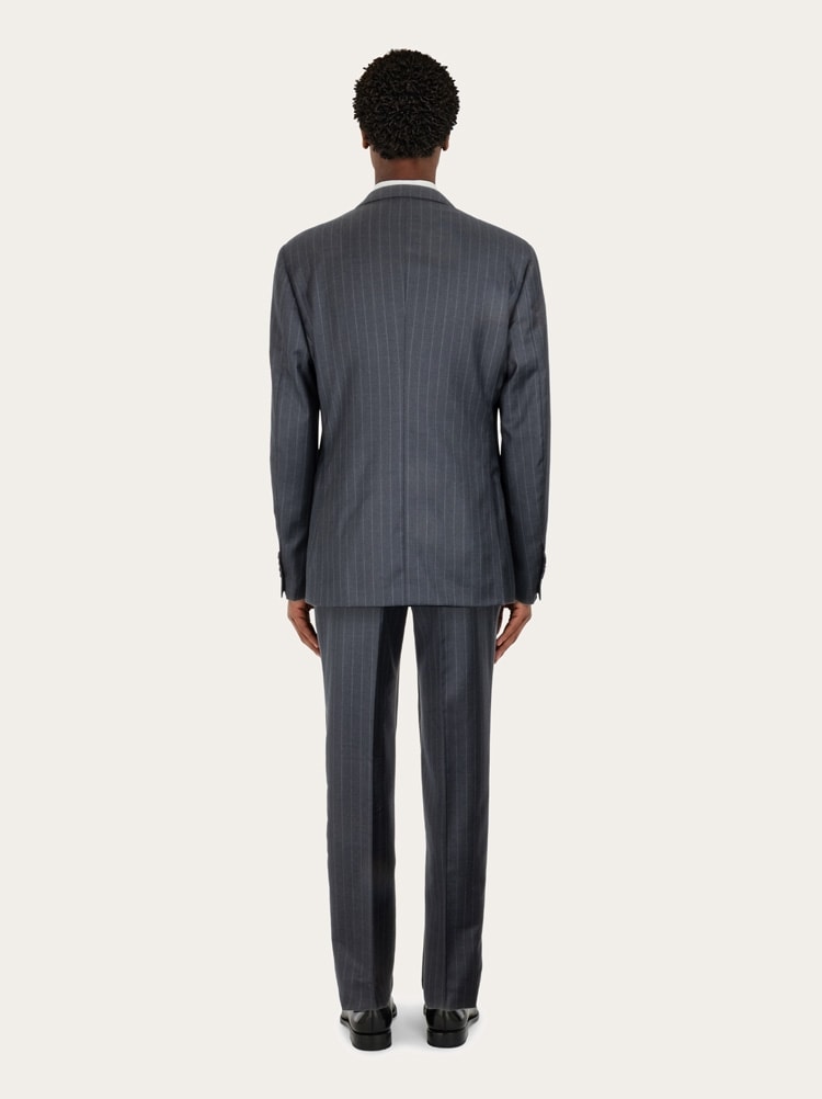 Striped suit in wool Gallery image 3
