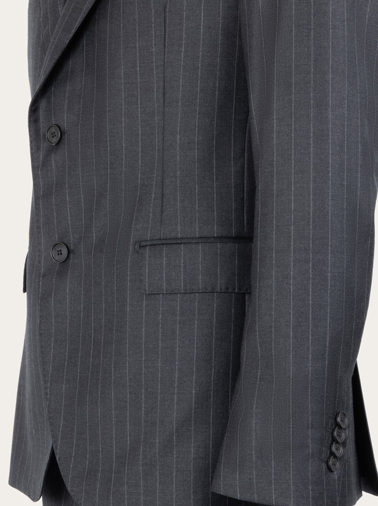 Striped suit in wool Gallery image 4