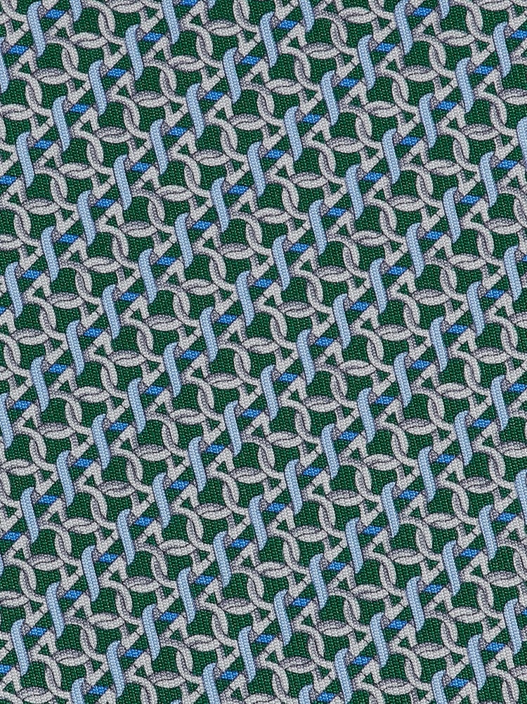 Gancini print silk tie Gallery image 2