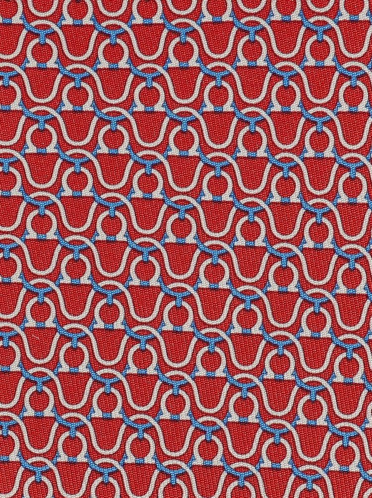 Gancini print silk tie Gallery image 2