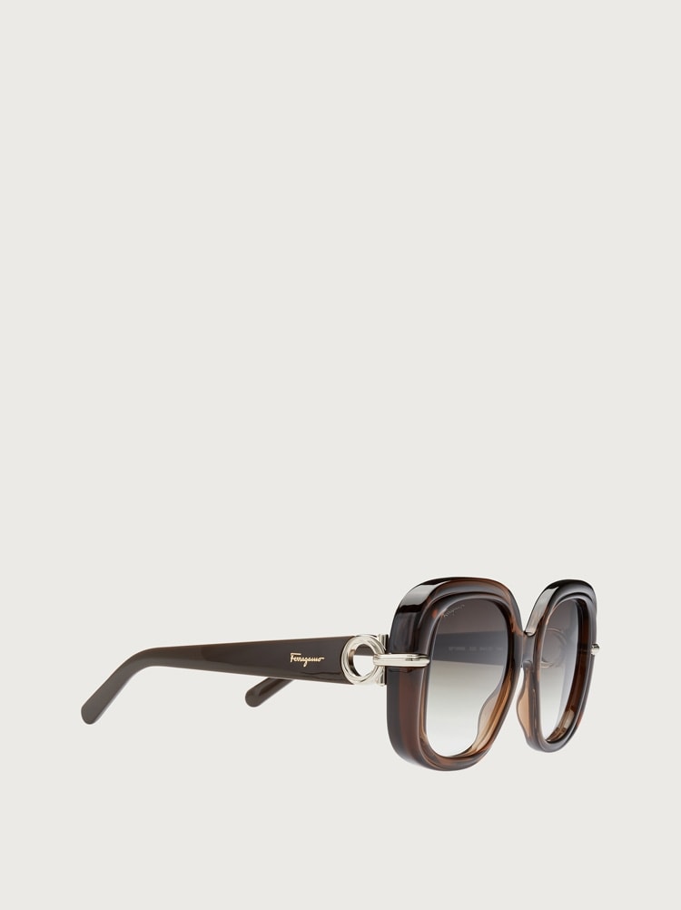Rectangular frame sunglasses Gallery image 2